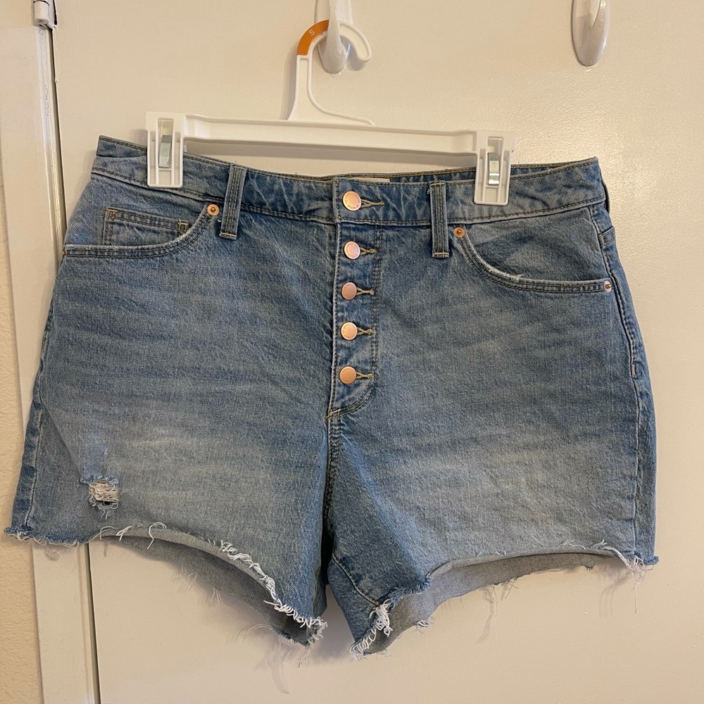 Vintage high rise distressed shorts